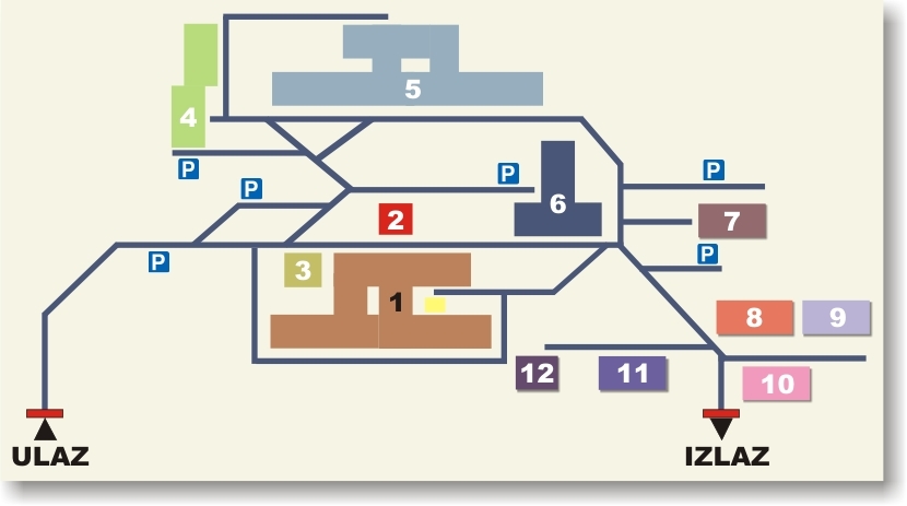 mapa bolnice